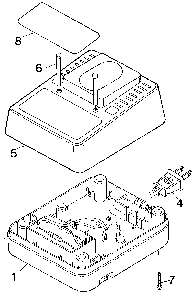Exploded Diagram A Diagram and Parts List for 98014-25 Type 1 Black and Decker Charger